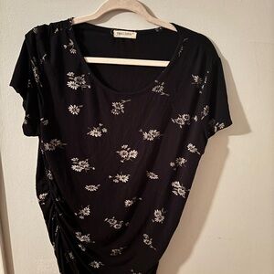 SMALLSHOW Maternity Black Short Sleeve Top